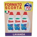 DIXAN Liquido Lavanda 3x24=72 Lavaggi 3 x 1.080 ml